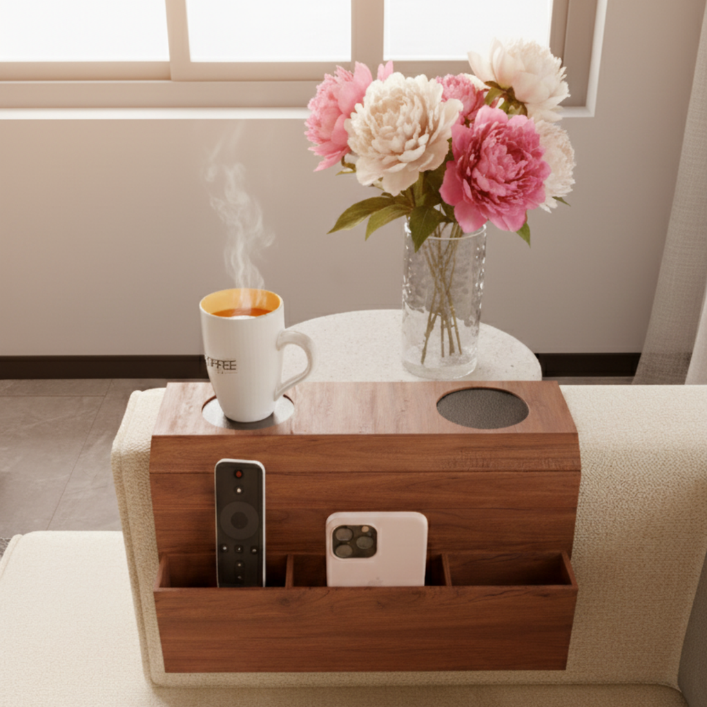 Sofatablett Armlehne – Couch Tablett Ablage flexibel Sofa Butler Organizer